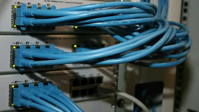 Network switches with patch cables